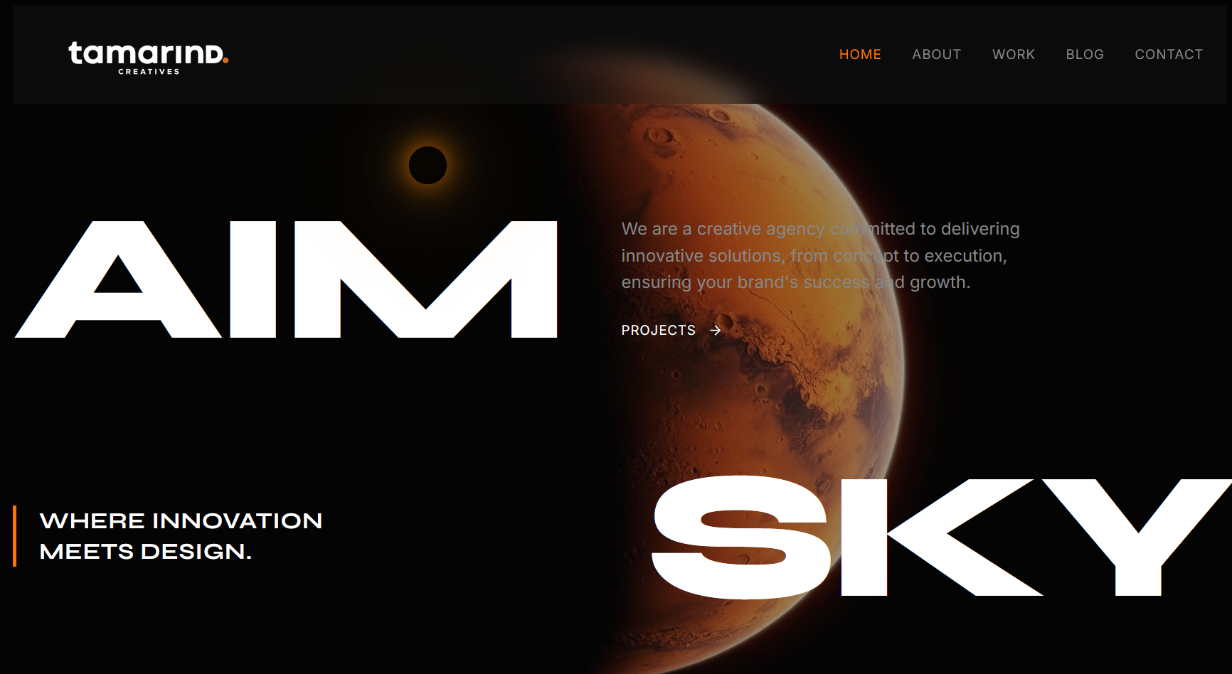 Tamarind Creatives website preview